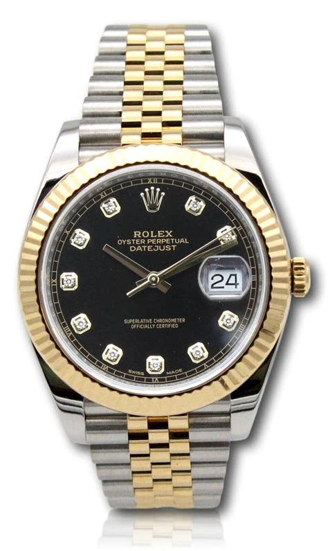 rolex datejust 41 two tone diamond bezel|Rolex Datejust diamond dial 36mm.